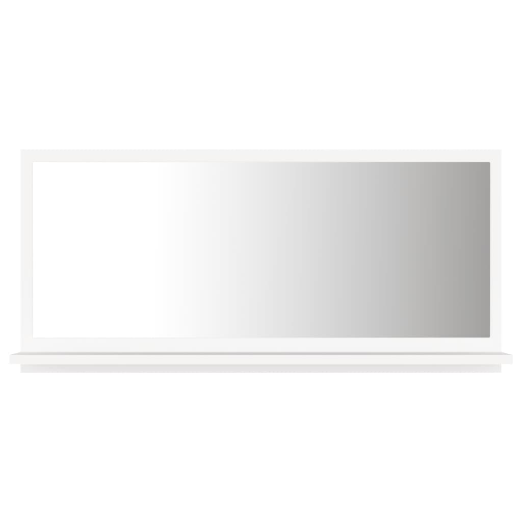 Badspiegel Weiß 80x10,5x37 cm Holzwerkstoff