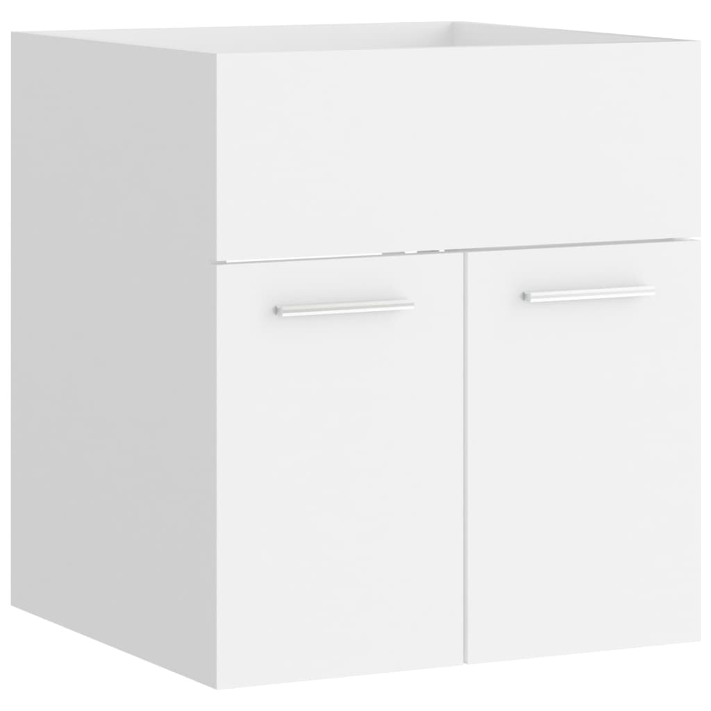 Washbasin cabinet white 41x38.5x46 cm made of wood