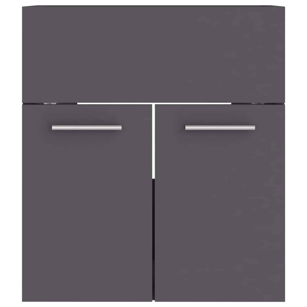 Sink base cabinet gray 41x38.5x46 cm made of wood