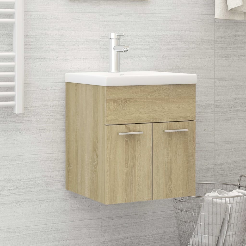 Washbasin cabinet Sonoma oak 41x38.5x46cm wood material