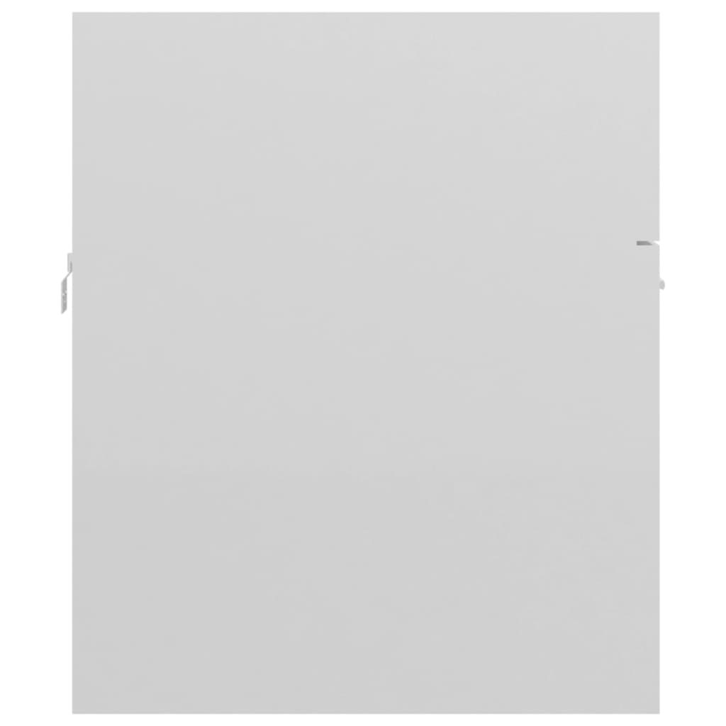 Waschbeckenunterschrank Hochglanz-Weiß 80x38,5x46cm