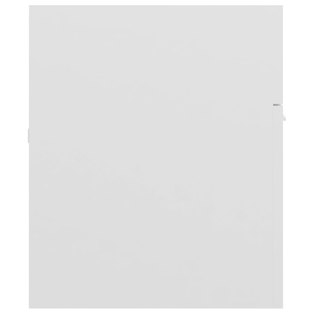 Waschbeckenunterschrank Hochglanz-Weiß 100x38,5x46 cm