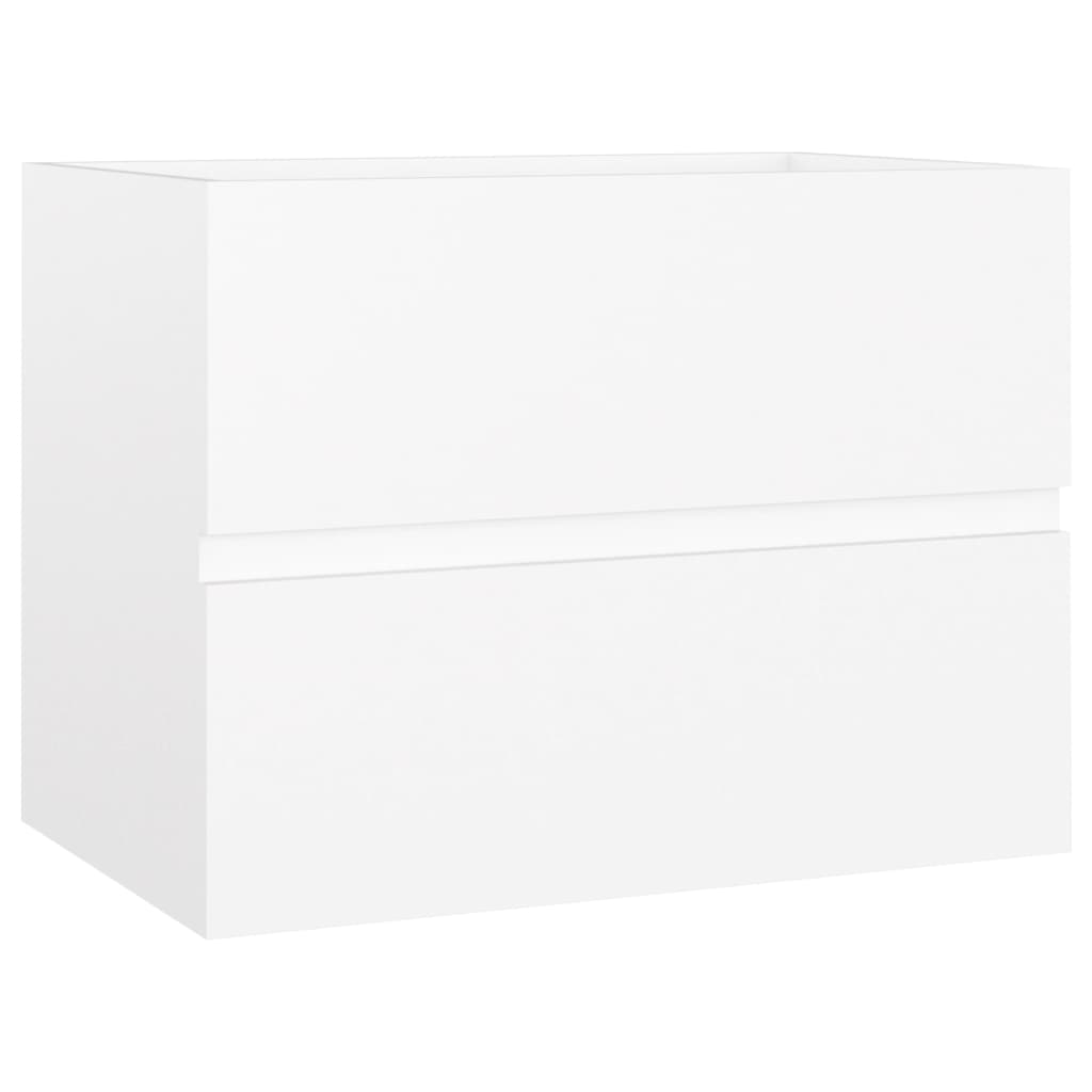 Washbasin cabinet white 60x38.5x45 cm made of wood