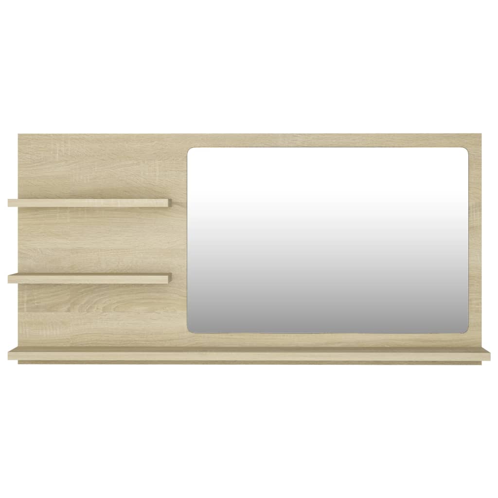 Badspiegel Sonoma-Eiche 90x10,5x45 cm Holzwerkstoff