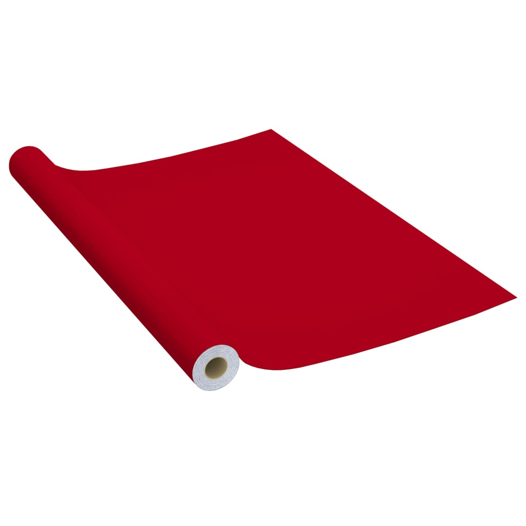 Furniture foils self-adhesive 2 pieces. Red 500x90 cm PVC
