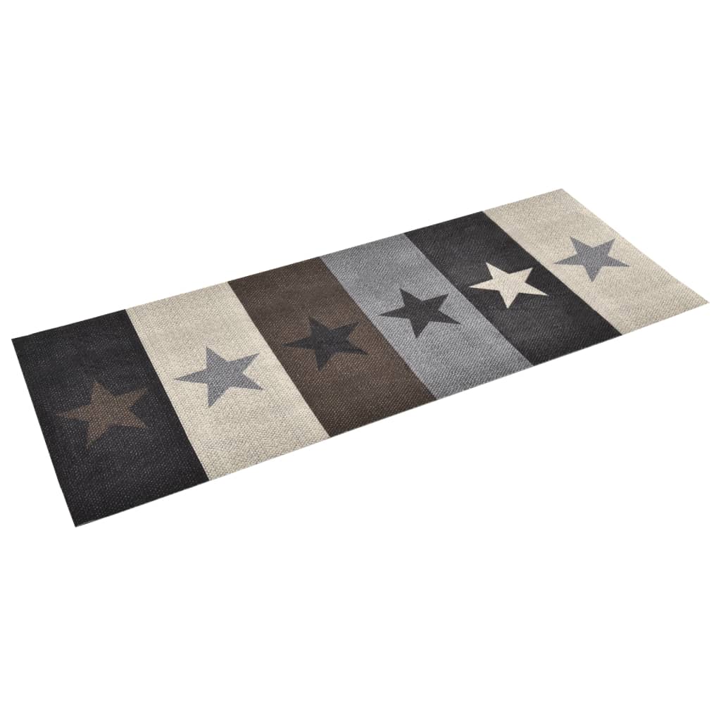Kitchen floor mat washable star 60x180 cm