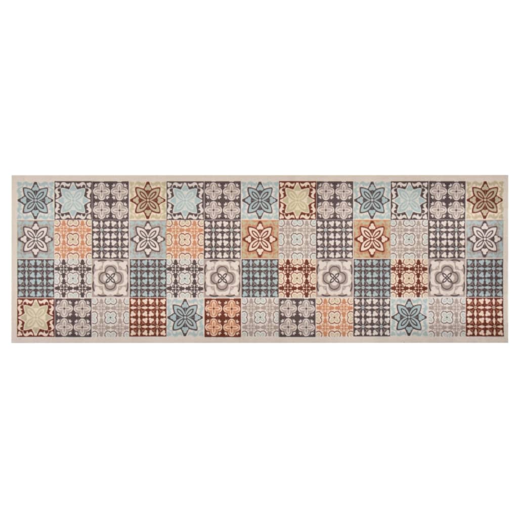 Küchenteppich Waschbar Mosaik Mehrfarbig 60x300 cm