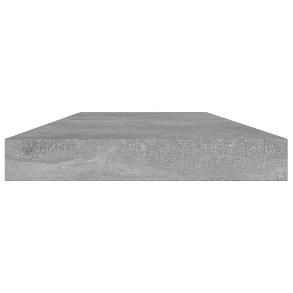 Bookcase boards 4 pieces. Concrete gray 40x10x1.5 cm wood material