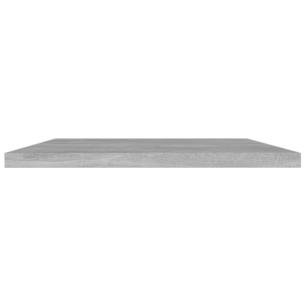 Bookcase boards 4 pieces. Concrete gray 40x30x1.5 cm wood material