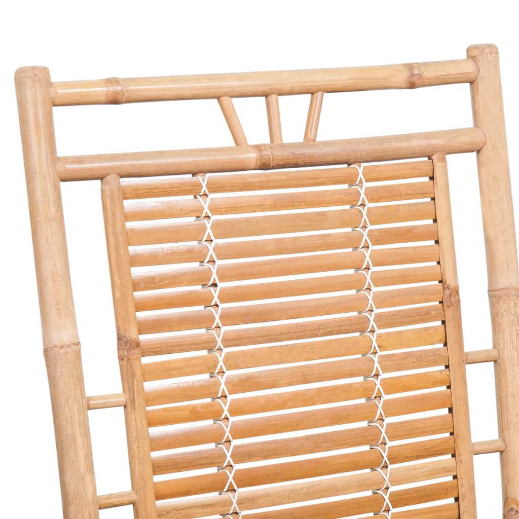 Rocking chair with bamboo cushion