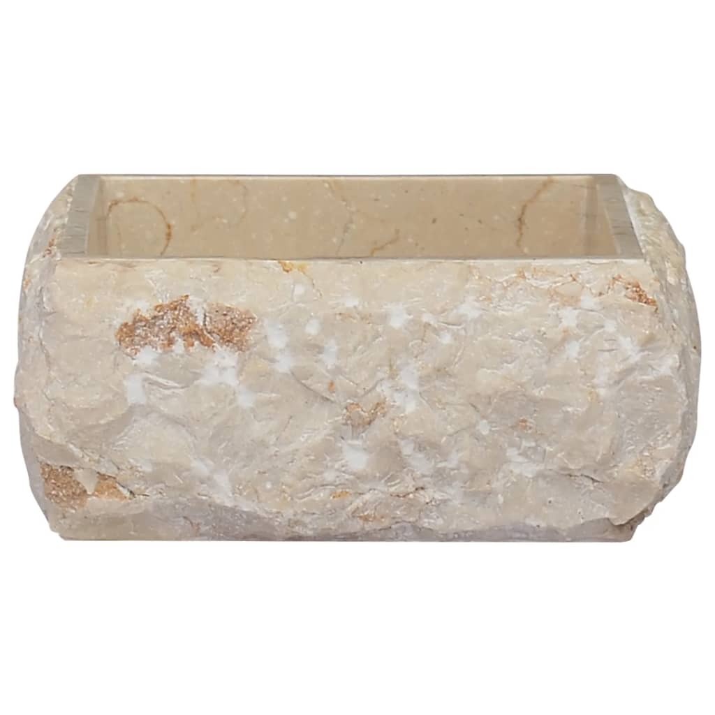 Wash basin cream 30x30x13 cm marble