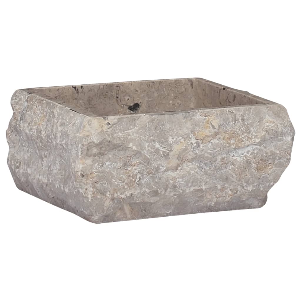 Washbasin Gray 30x30x13 cm Marble
