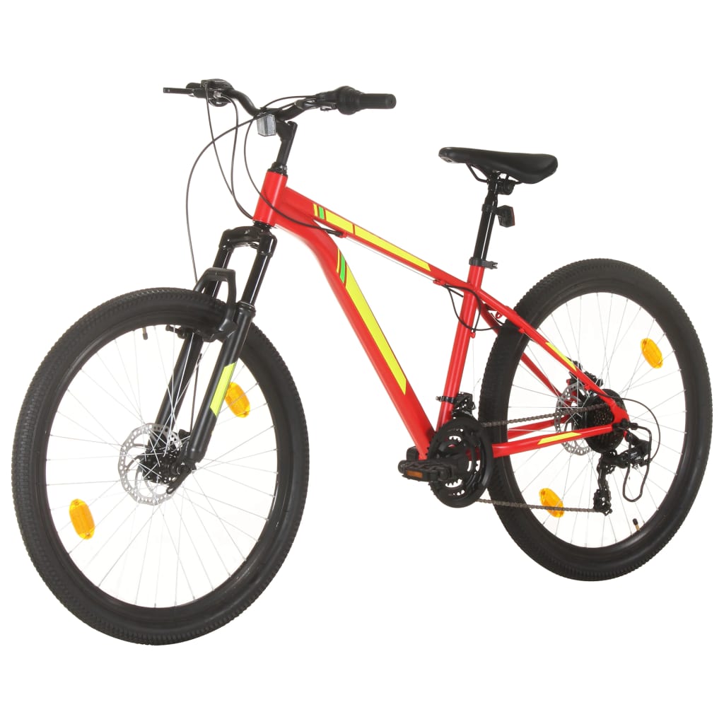 Mountain bike 21 speed 27.5 inch wheel 38 cm red