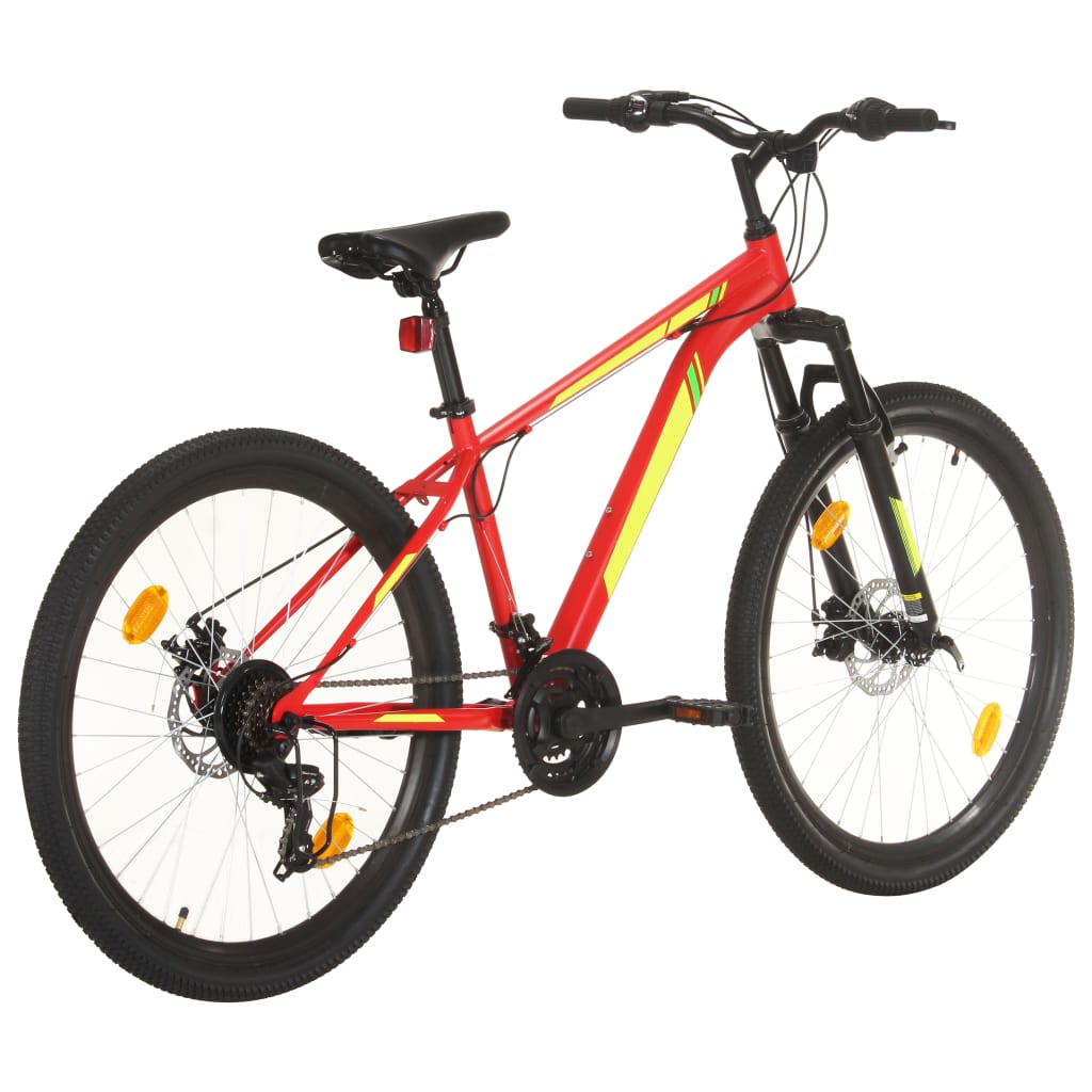 Mountain bike 21 speed 27.5 inch wheel 38 cm red