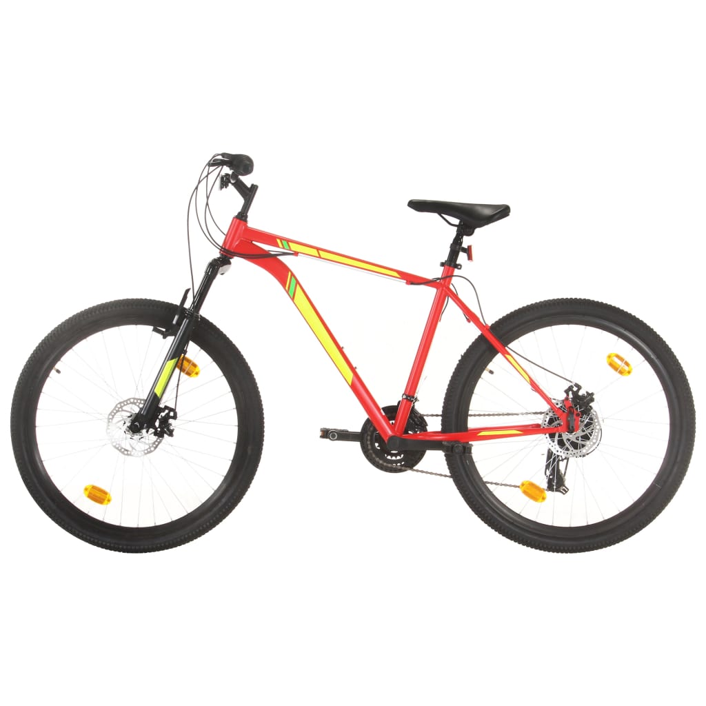 Mountain bike 21 speed 27.5 inch wheel 50 cm red