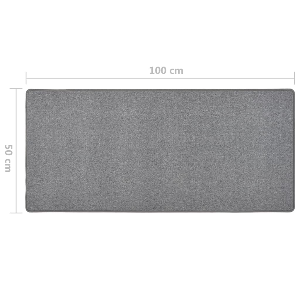 Carpet runner dark gray 50x100 cm