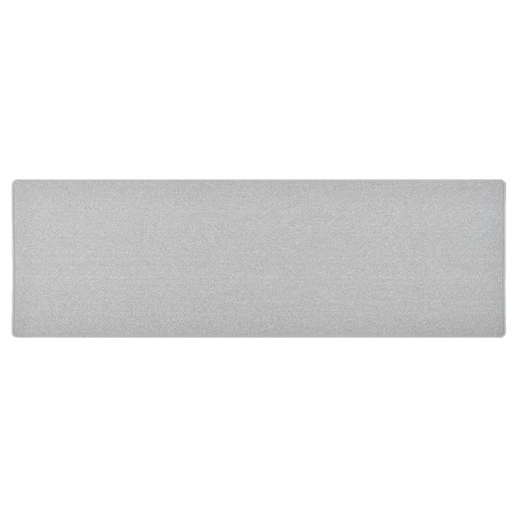 Carpet runner light gray 80x250 cm