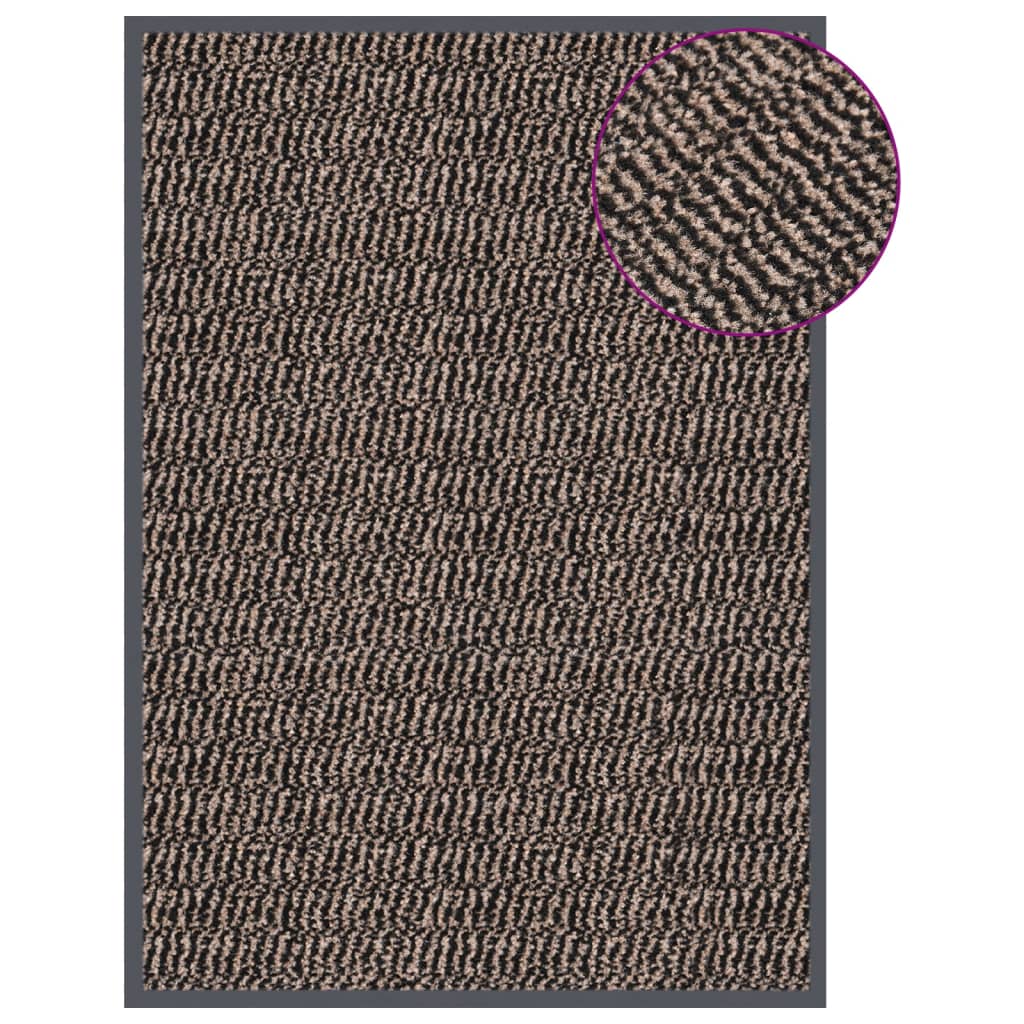 Tufted doormat 40x60 cm dark brown