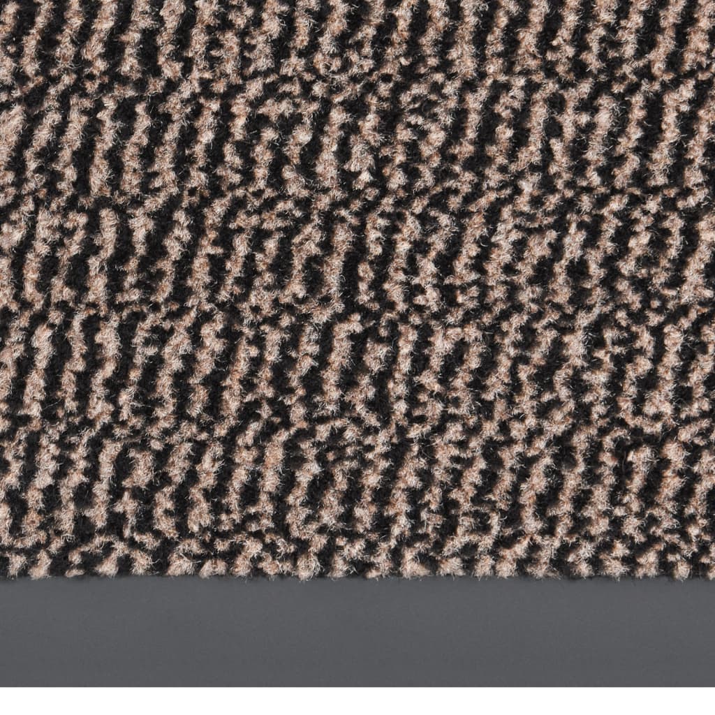 Tufted doormat 60x180 cm dark brown