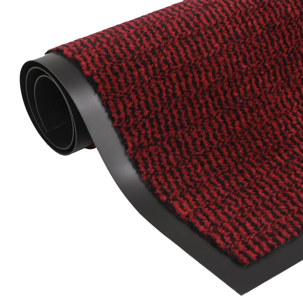 Tufted doormat 60x180 cm red