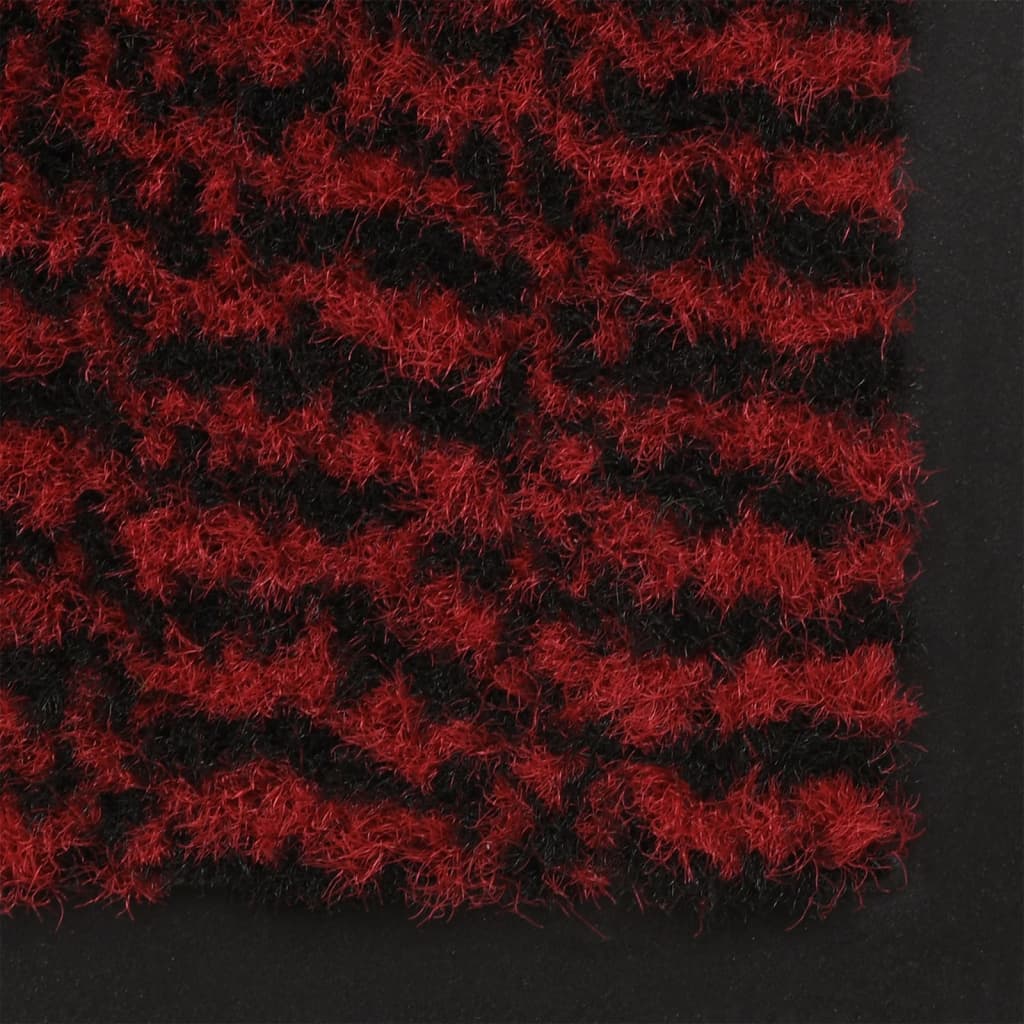 Tufted doormat 60x180 cm red