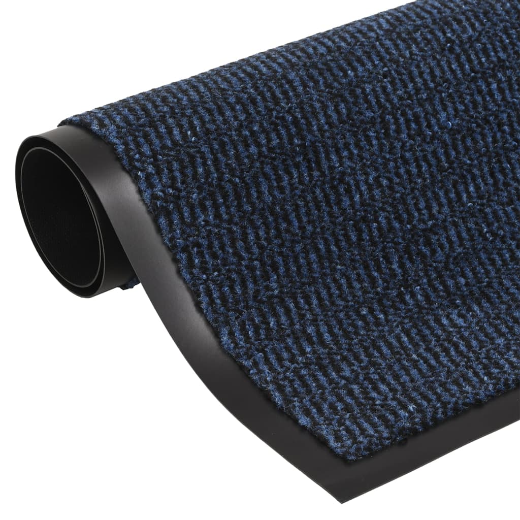 Tufted doormat 60x180 cm blue