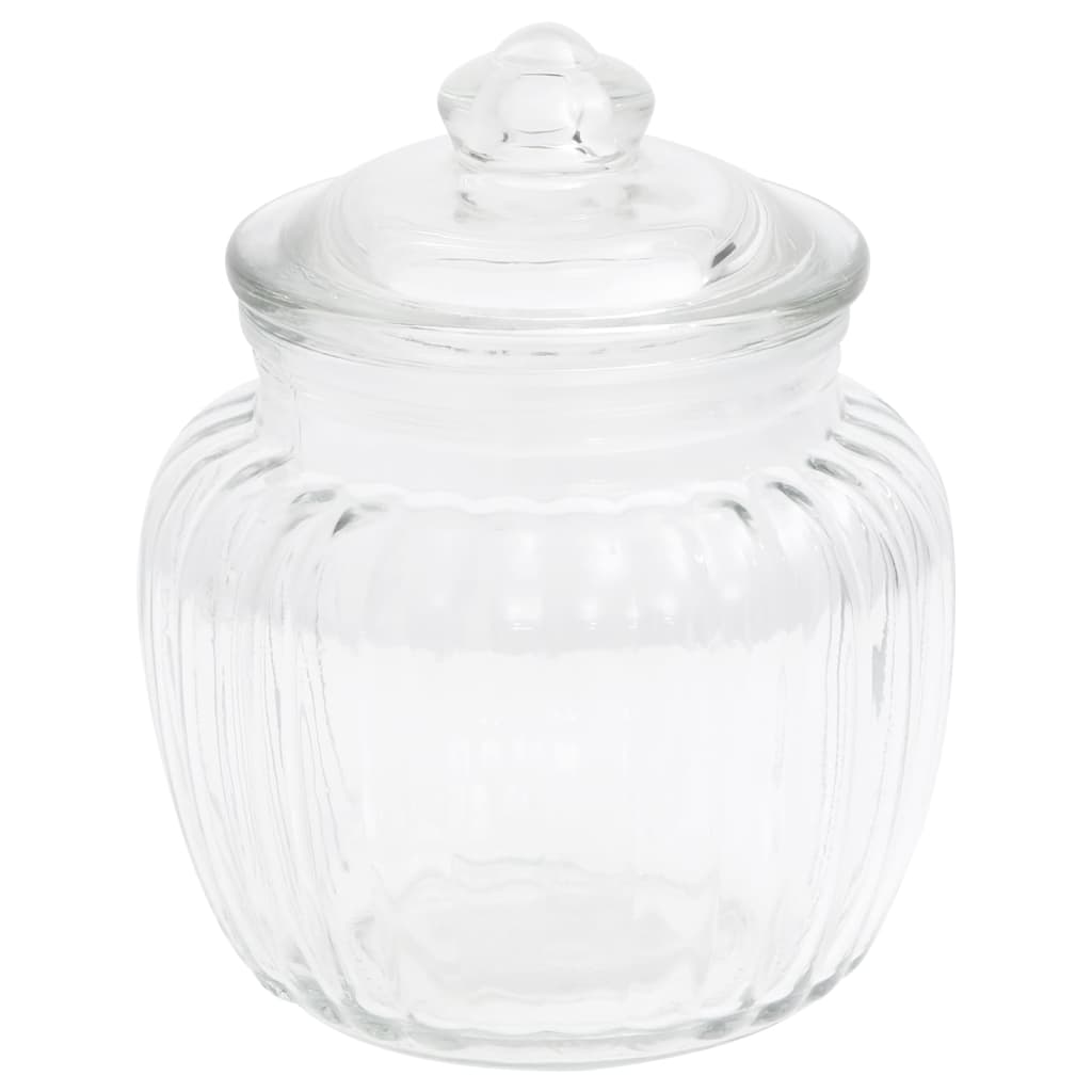 Storage jars 6 pieces 500 ml glass