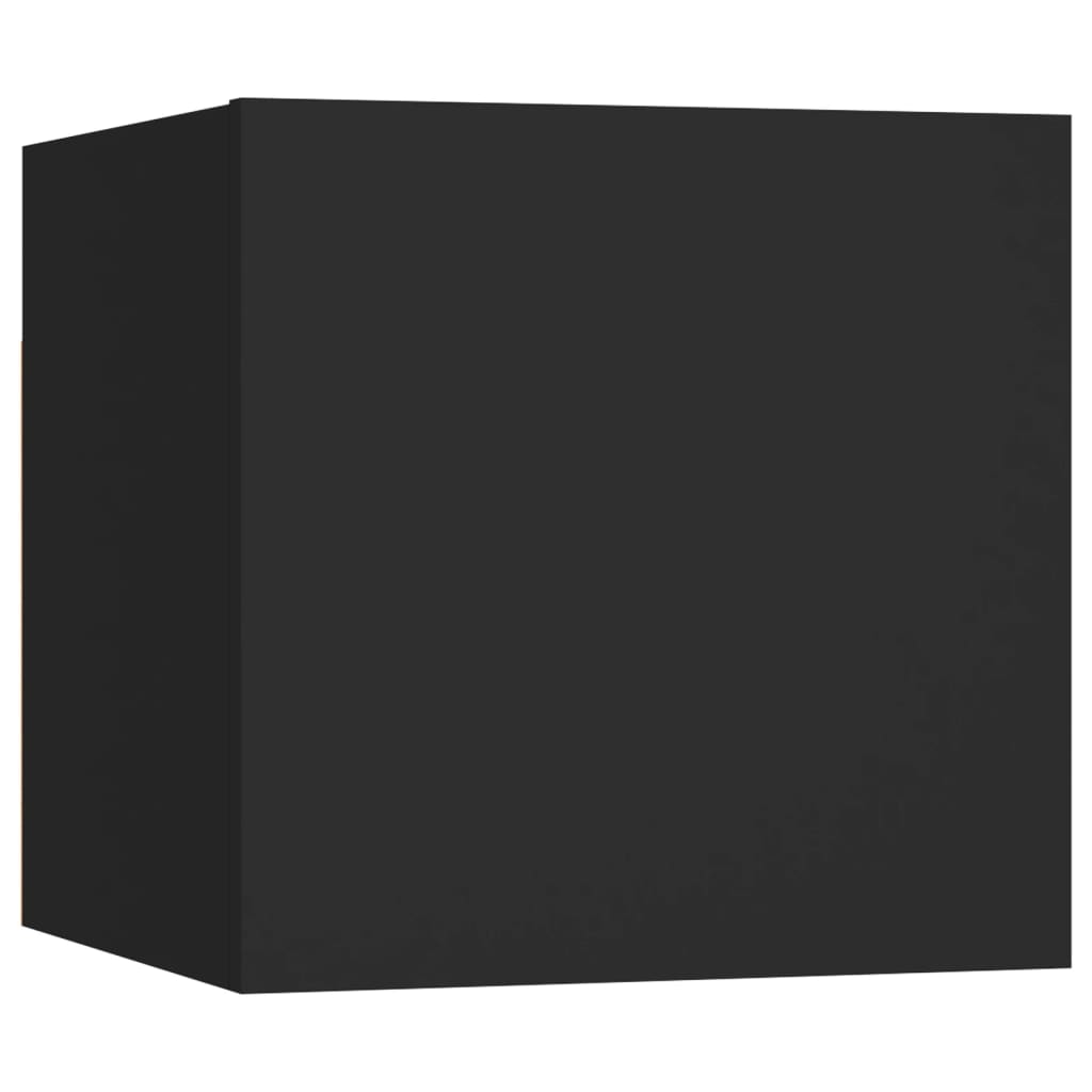 TV-Wandschrank Schwarz 30,5x30x30 cm