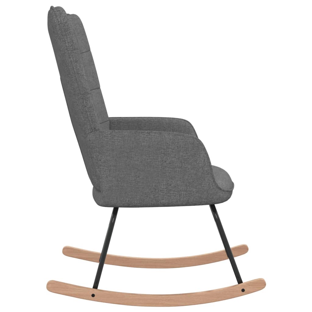 Rocking chair dark gray fabric