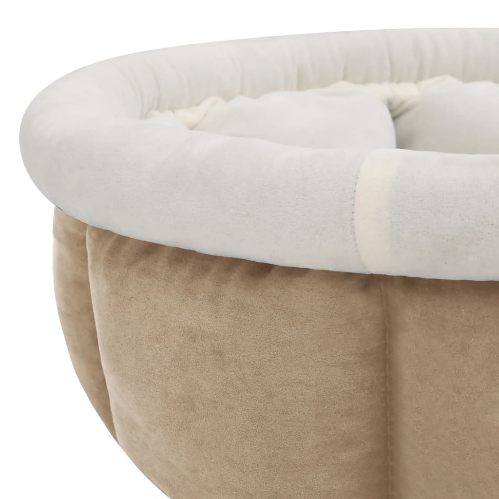 Dog bed 59x59x24 cm beige
