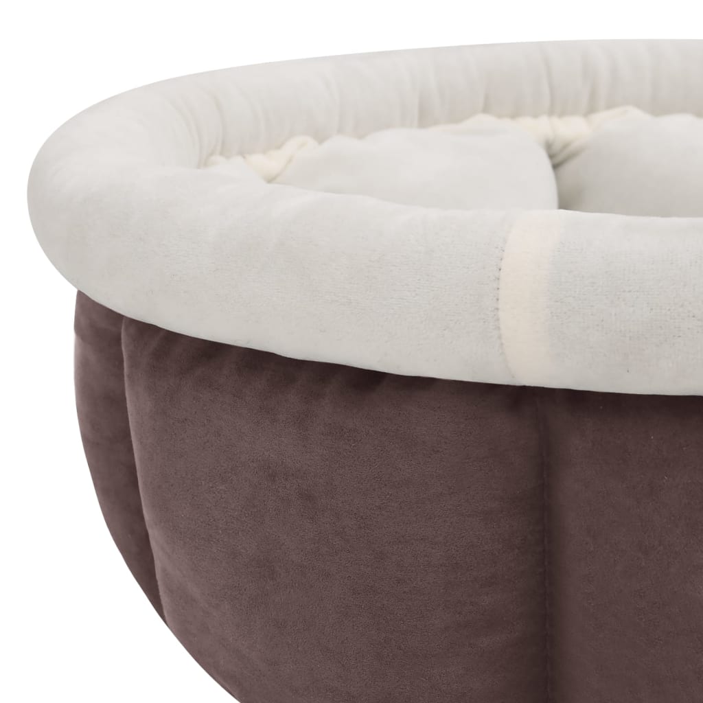 Dog bed 70x70x26 cm brown