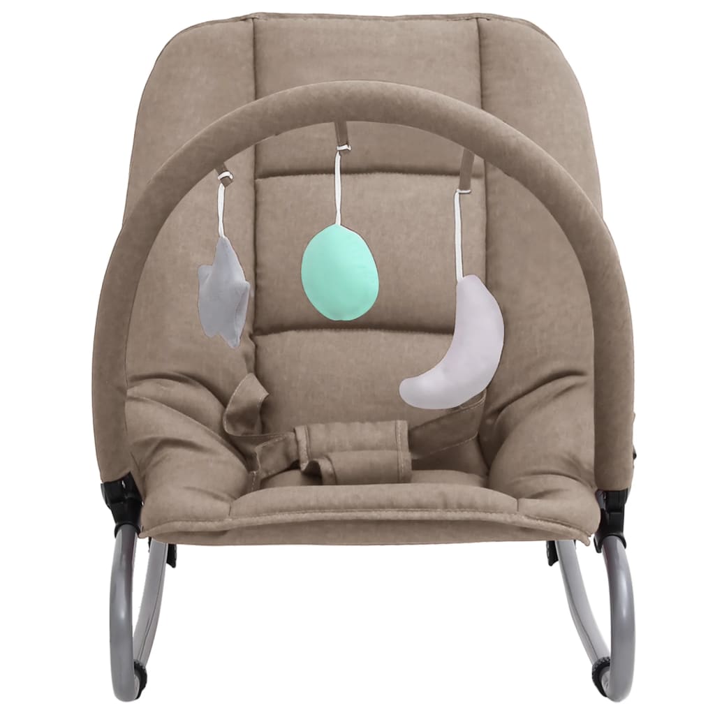 Baby bouncer taupe steel