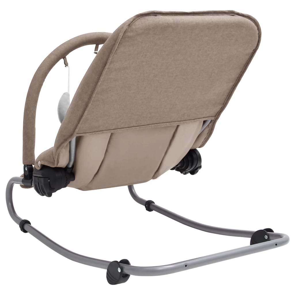Baby bouncer taupe steel
