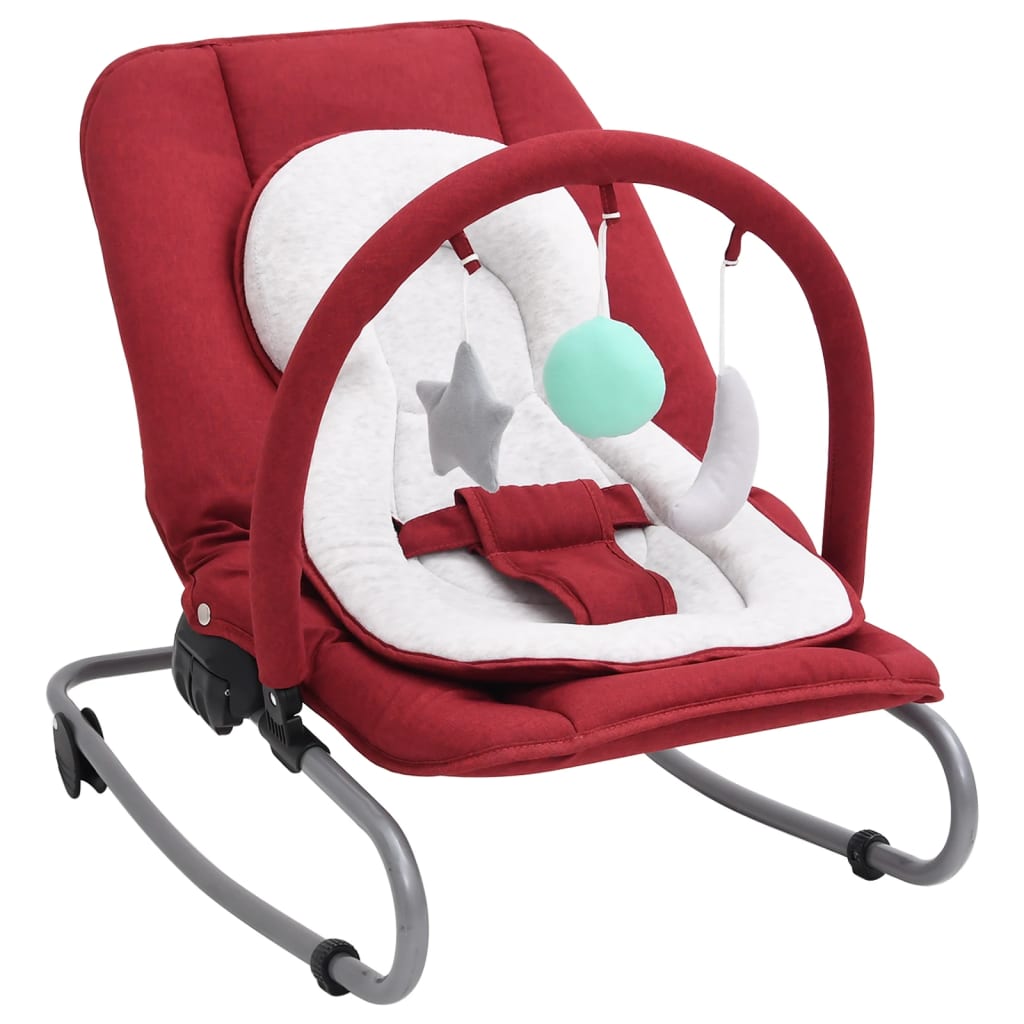 Baby bouncer red steel