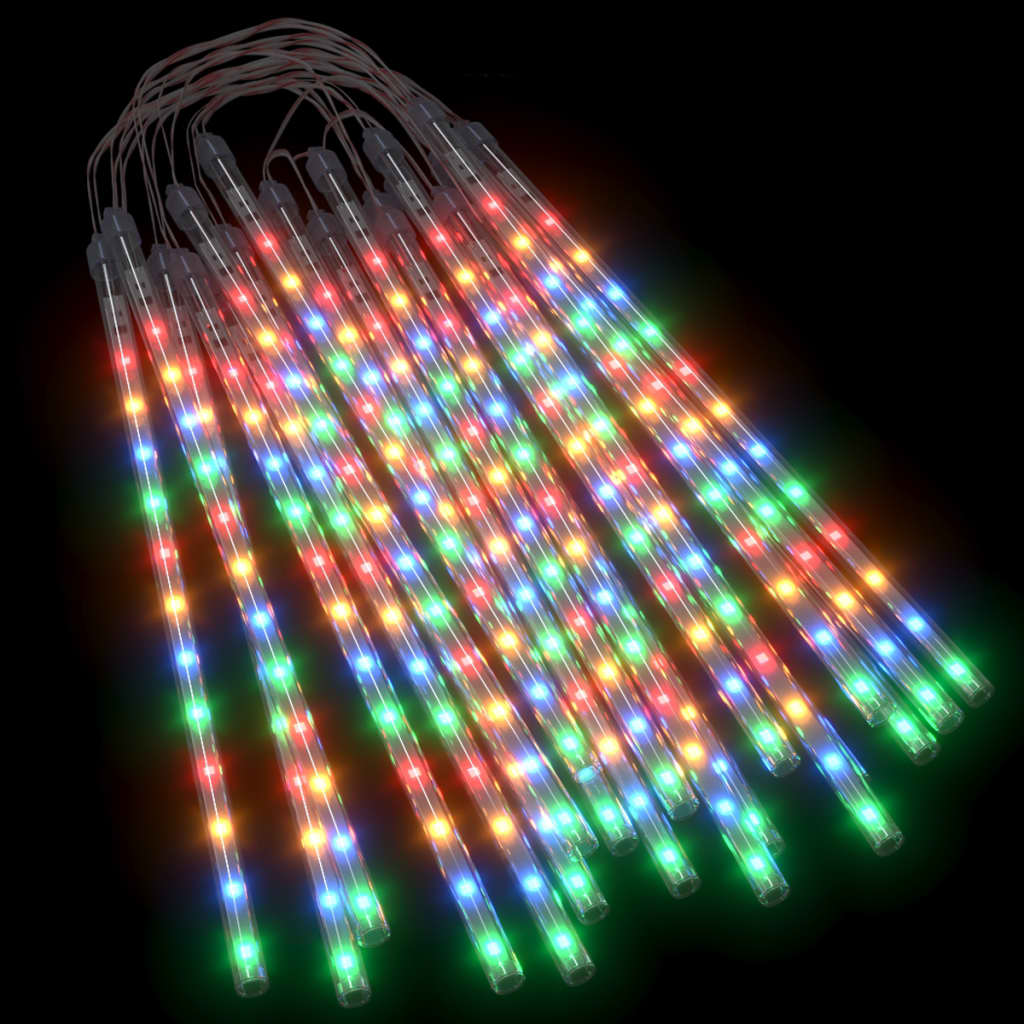 Pack of 20 Meteor Lights 30 cm 480 LEDs Indoor Outdoor Multicolored