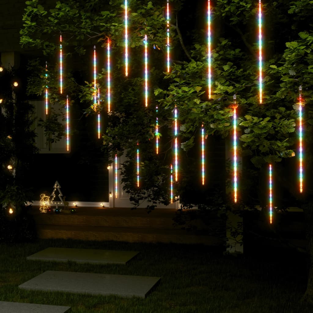 Meteor lights 20 pieces 50 cm multicolored 720 LEDs indoor outdoor