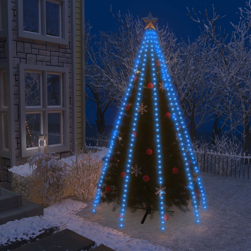 Christmas tree light net with 400 LEDs blue 400 cm