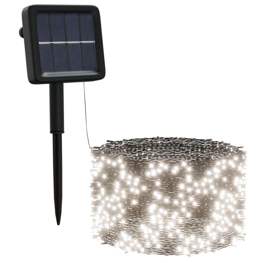 Indoor-/Outdoor-Solarlichterkette 5 Stk. 5x200 LED Kaltweiß