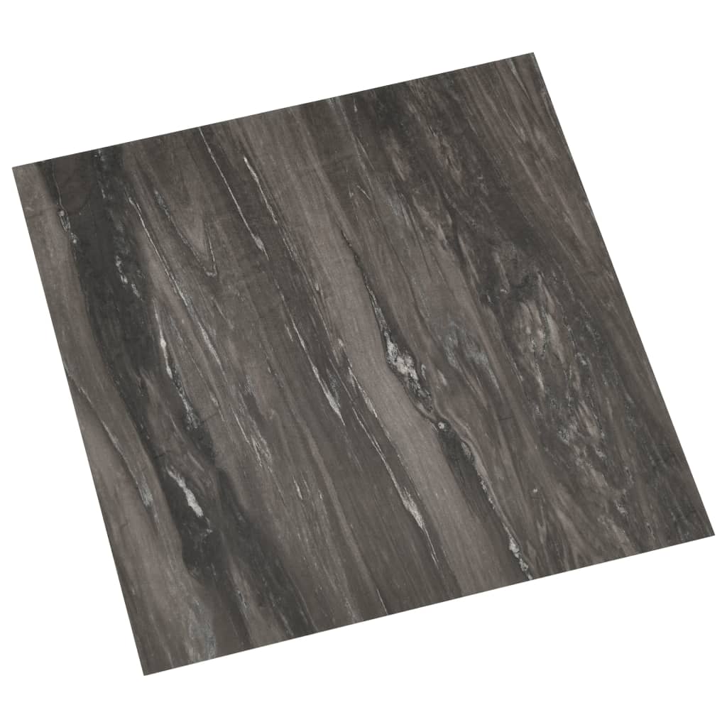 PVC tiles self-adhesive 20 pieces 1.86 m² dark gray