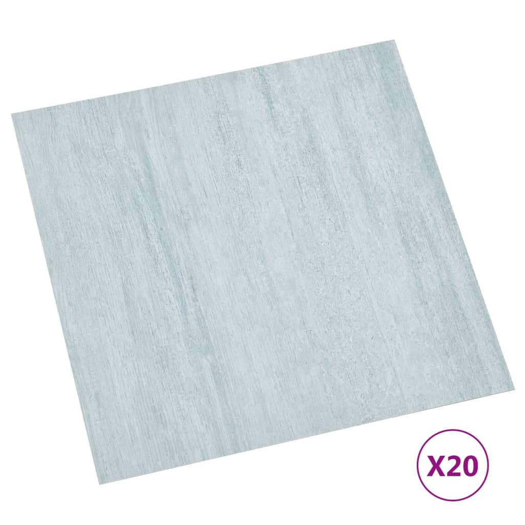 PVC tiles self-adhesive 20 pieces 1.86 m² green