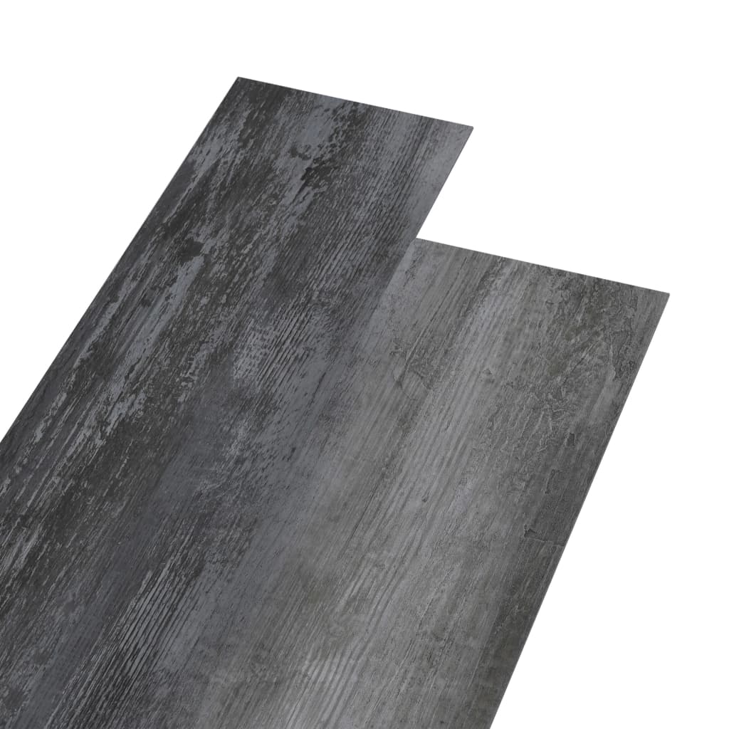 PVC tiles self-adhesive 5.21 m² 2 mm gray glossy