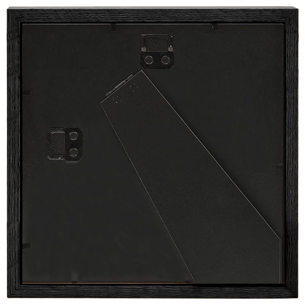 3D box picture frame 3 pieces black 23x23cm for 13x13cm picture