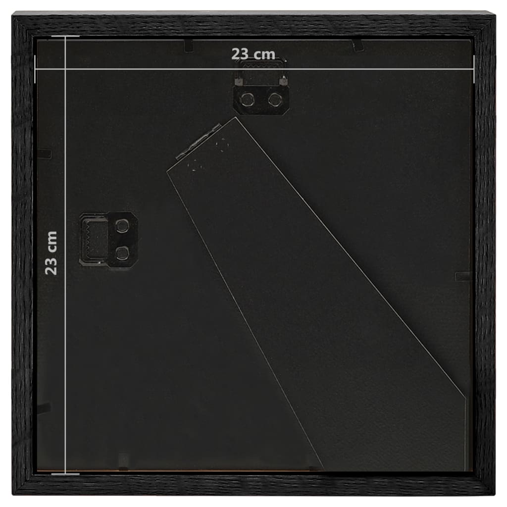 3D-Box-Bilderrahmen 5 Stk. Schwarz 23x23cm für 13x13cm Bild