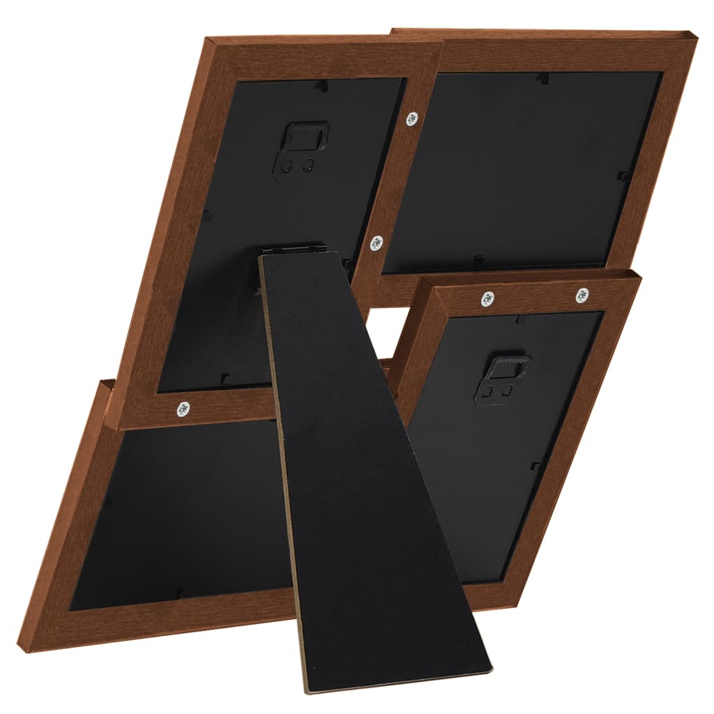 Collage picture frame for 4x (13x18 cm) photos dark brown MDF