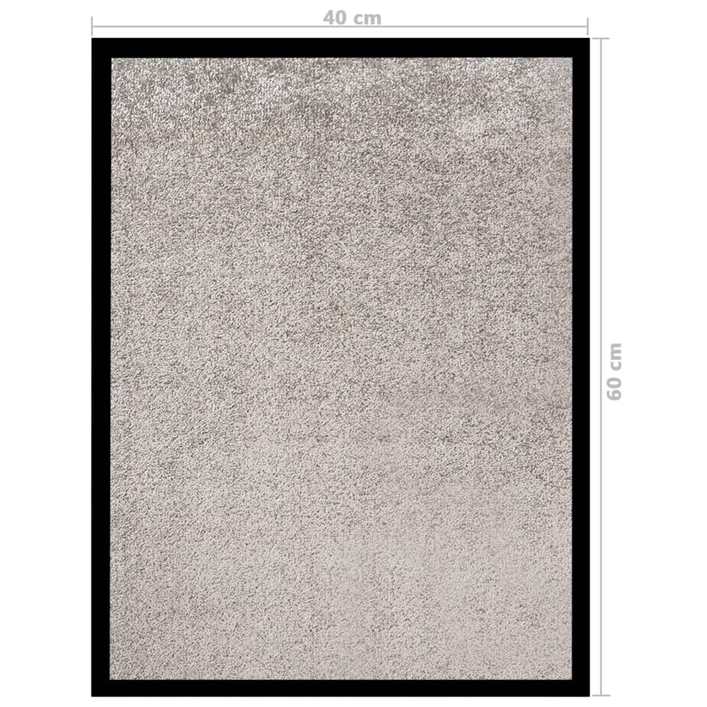 Doormat gray 40x60 cm