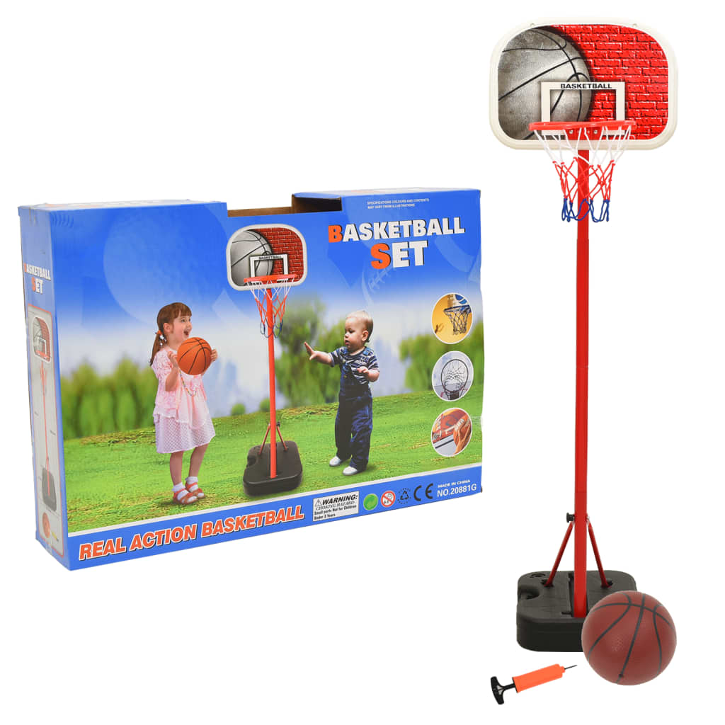 Portable Basketball Playset Adjustable 138.5-166cm