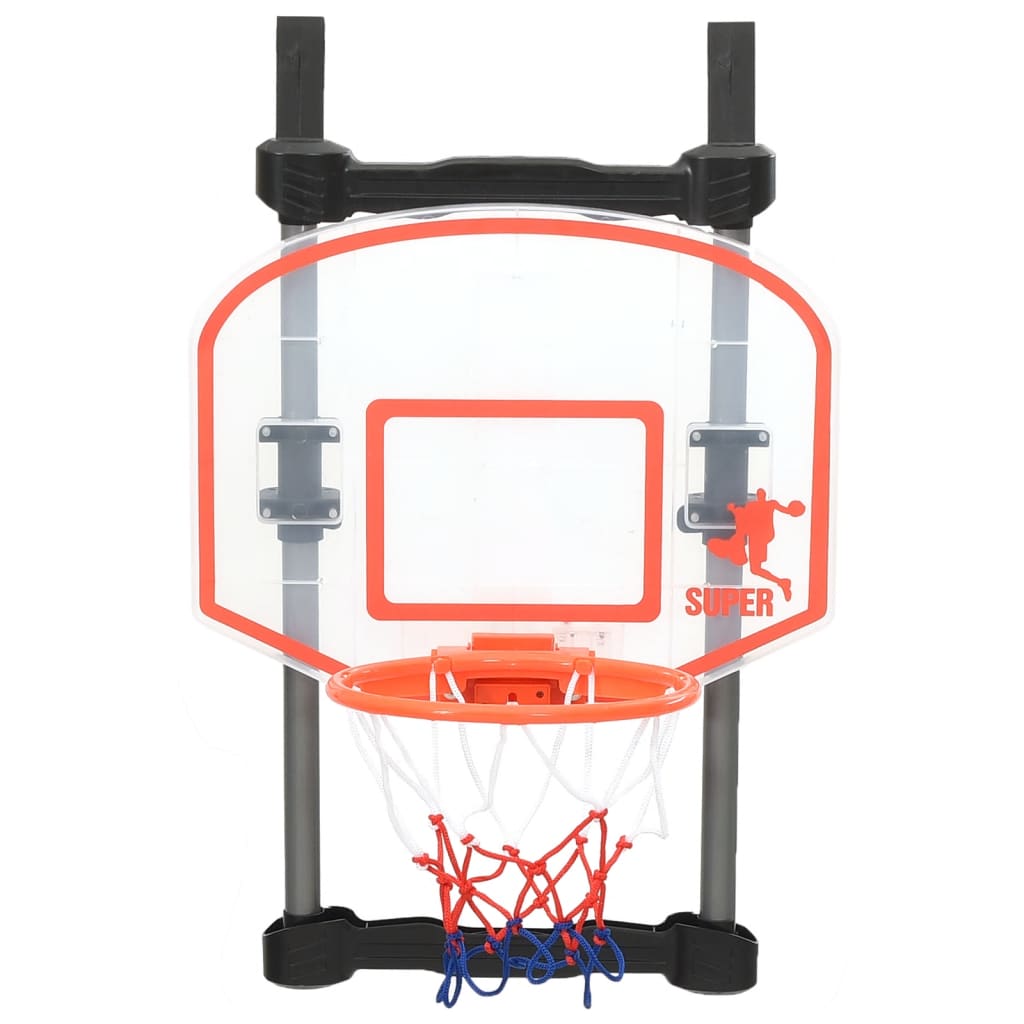 Children's basketball set for door adjustable