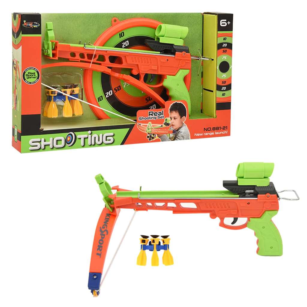 Children's crossbow and bow set with target