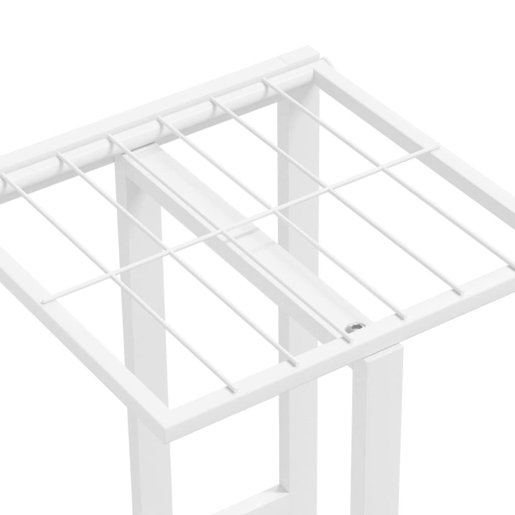 Flower stand 5 levels 43x22x98 cm white metal