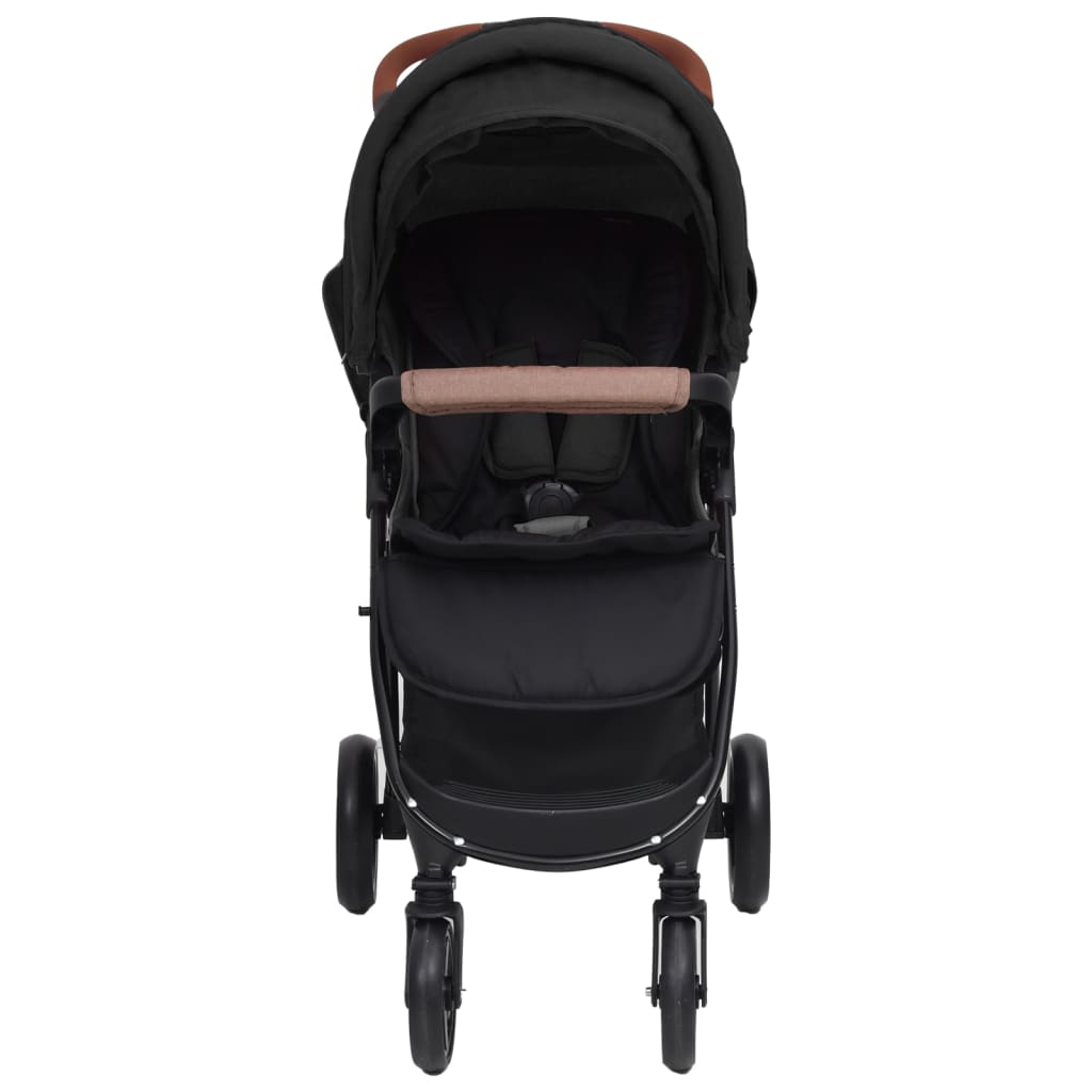 3-in-1 Kinderwagen Anthrazit Stahl